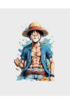 Kaos Distro Edisi Luffy One Piece