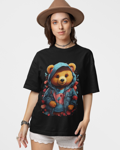 Kaos Distro Cotton Pria Wanita Edisi Teddy Bear Vol 2